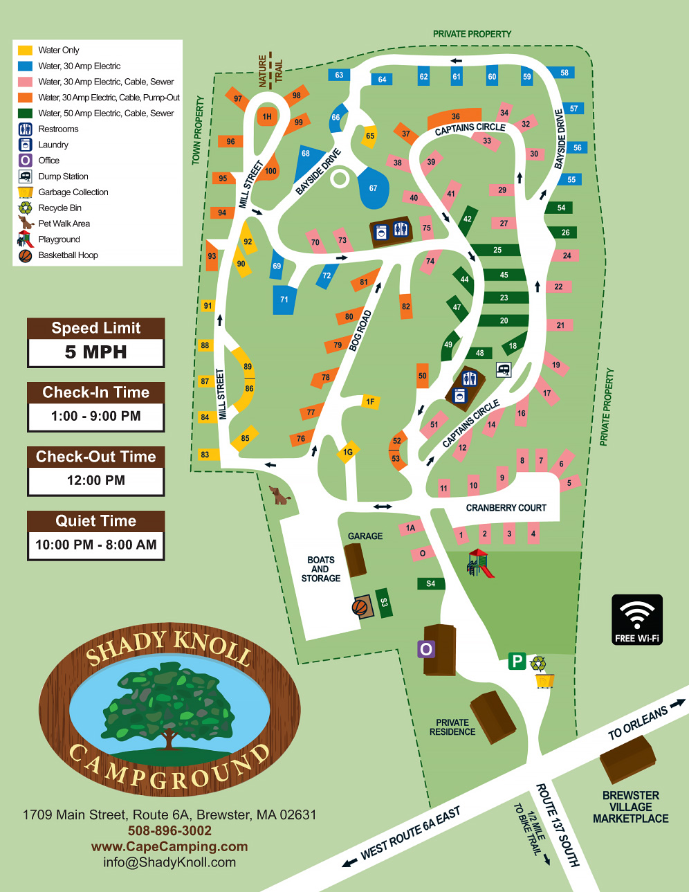 Shady Knoll Site map